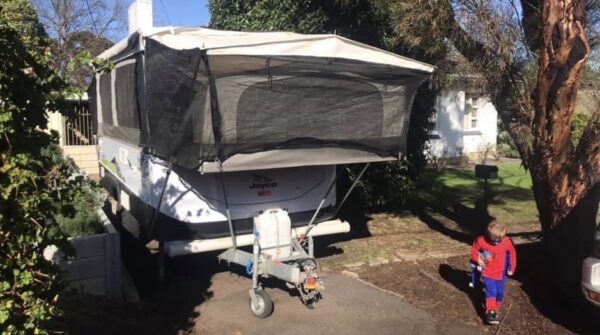 Bed End Fly Modification on Jayco Swan Camper Trailer