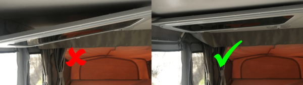 Hanging Jayco Camper Trailer Door on Roof - Incorrect and Correct Methods