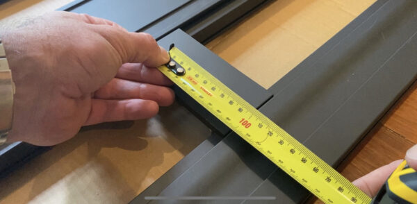 Measuring Distance Between Holes in Mounting Block of Rola Titan Tray - 65mm