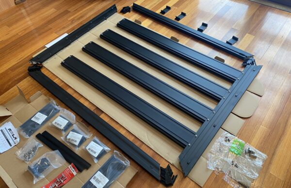 Partially Assembled Rola Titan Tray - Inner Planks and End One Plank Only