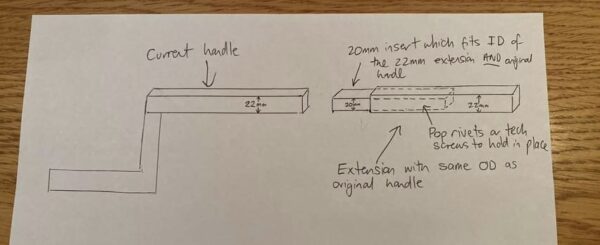 DIY Winch Handle Extension Design for Jayco Camper Trailer