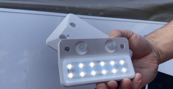 Testing the new LED awning light on Jayco Camper Trailer