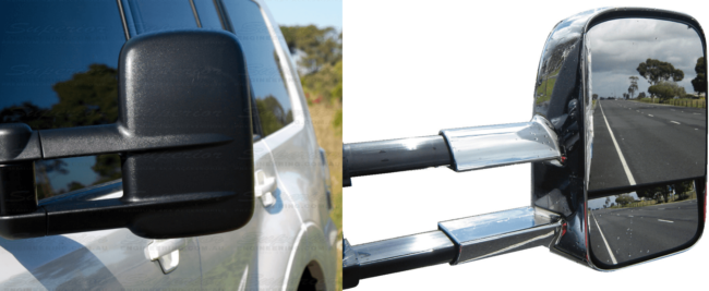 Clear View Extendable Towing Mirrors