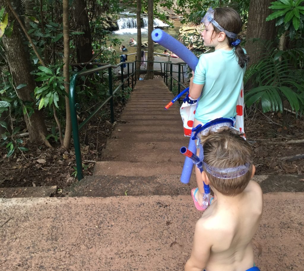 Berry Springs Stairs to Shallow Pool