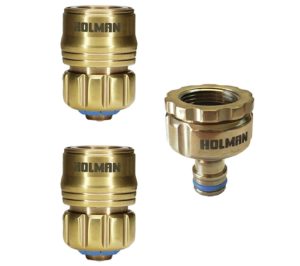 Holman Brass Hose Connectors for Caravan Drinking Water Hose