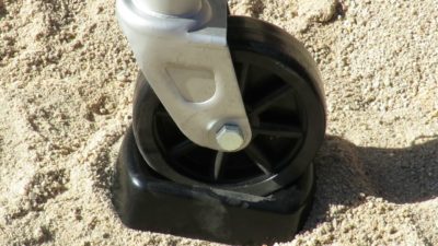 Things to buy for a new caravan - jockey wheel chock pad