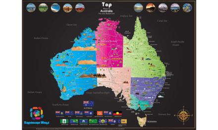 Track Your Travels: Large Scratch-Off Map of Australia