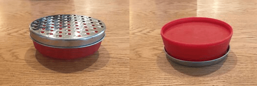 Ikea graters dual purpose - tupperware container
