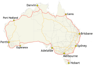 Travelling around Australia in a caravan or camper - Highway 1
