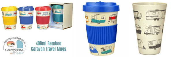 Caravan Gift Ideas - Bamboo Travel Mugs - Caravaning With Kids