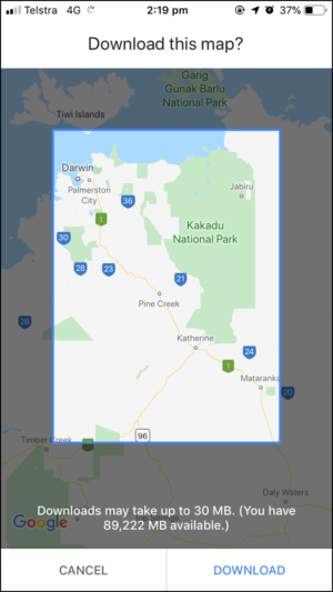 Caravanning Tips - Download Google Maps Offline