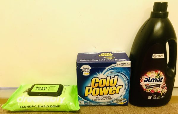 Dreambly Wash + Dry Sheets Compared with Laundry Powder and Liquid