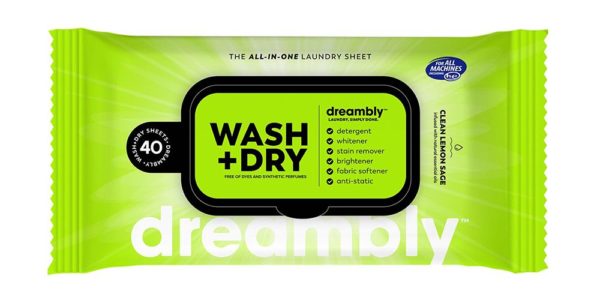 Dreambly Wash and Dry Sheets - Compact Pack of Wipes