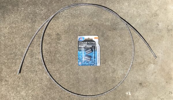 Replacement Jayco Swan Wind Up Broken Main Cable and Swages