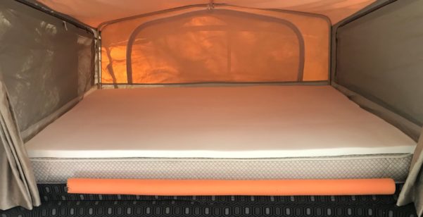 Ever Rest Memory Foam Mattress Topper - Jayco Swan Camper Trailer Modifications