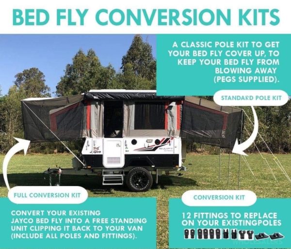 Jayco Camper Trailer - Bed Fly Conversion Kits by Supa Peg