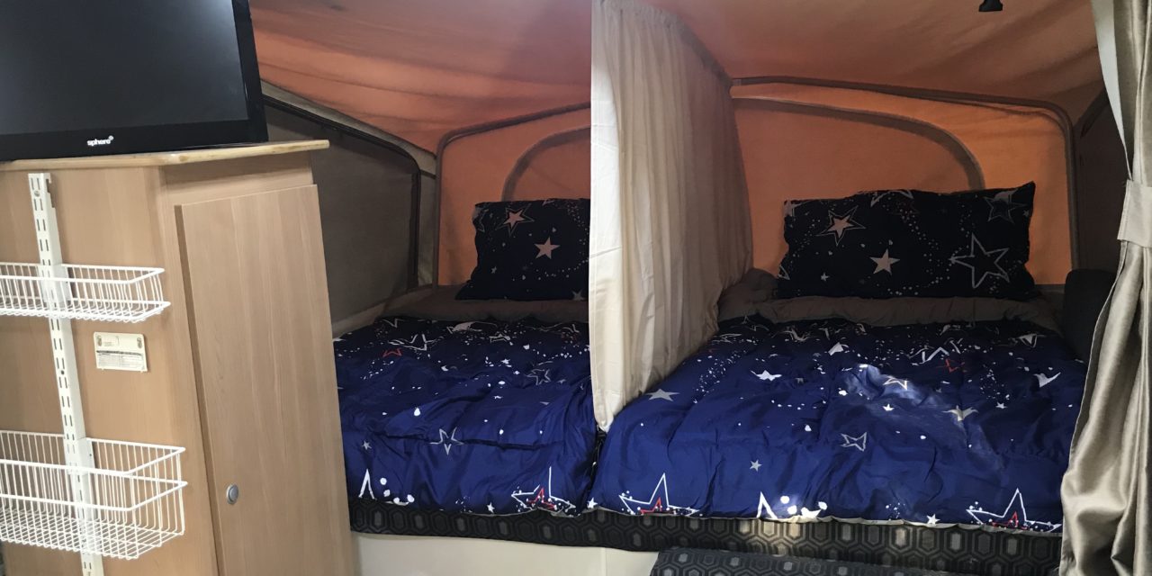 DIY Bed Divider for Jayco Swan Camper Trailer