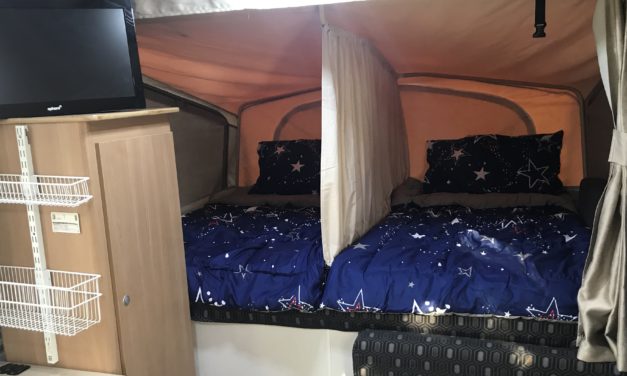 DIY Bed Divider for Jayco Swan Camper Trailer