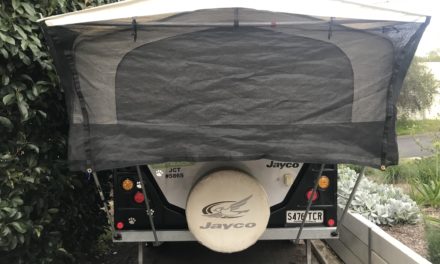 Bed End Fly Modification For Jayco Swan Camper Trailer (Our Review)