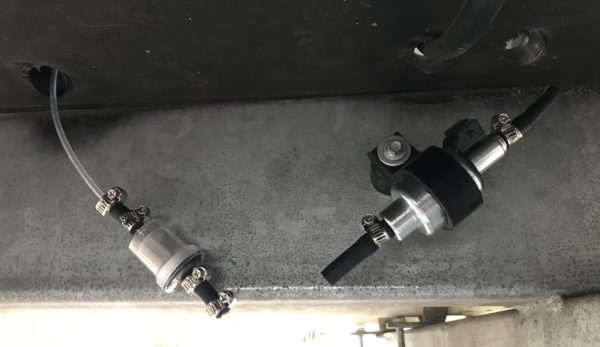 Diesel Heater Fuel Filter Connected