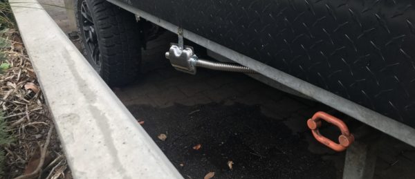 Diesel Heater Muffler Exhaust - Pointing Outside of the Van