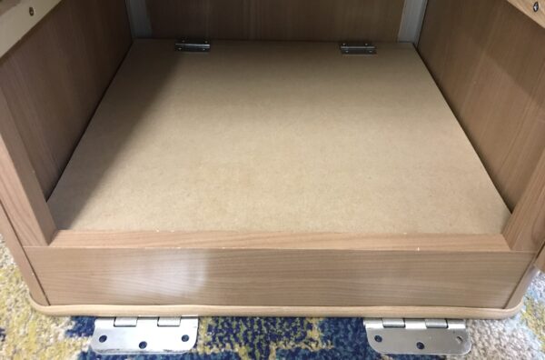 False Bottom Shelf in Jayco Swan Wardrobe