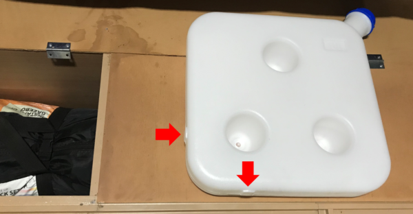 Fuel Nozzle Locations On Bottom and Side of Diesel Heater Fuel Tank