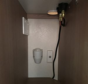 Power Point Inside Cupboard in Jayco Swan Camper Trailer