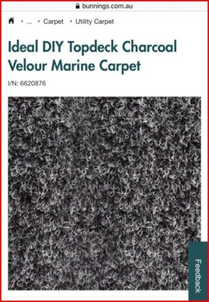 Marine Carpet from Bunnings - Installation in Jayco Swan Camper Trailer