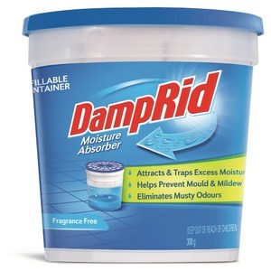 DampRid Moisture Absorbers Placed Inside Jayco Camper Trailer