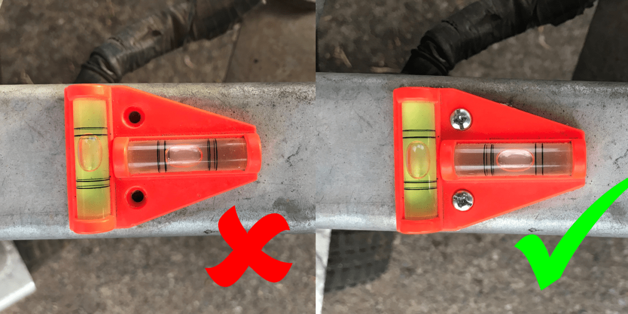 How To Fix A T-Spirit Level To Your Caravan or Camper Drawbar [5 Steps]