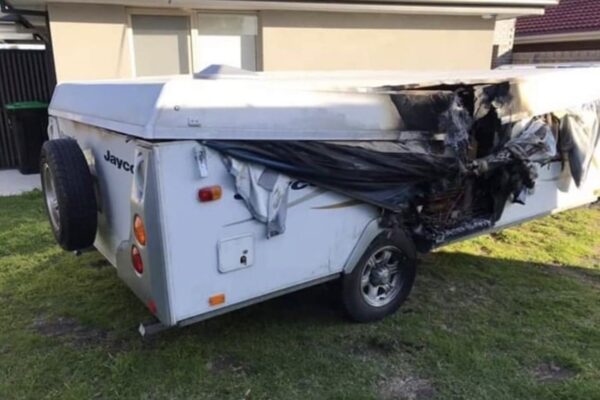 Jayco Penguin Camper Trailer Fridge Fire