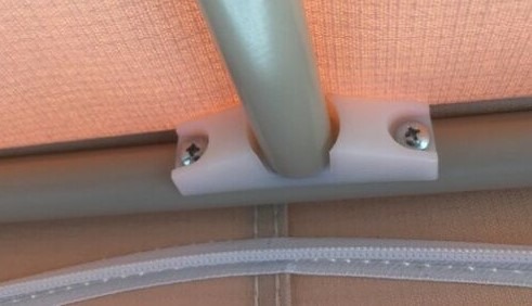 Plastic Bed Saddles for Jayco Swan Camper Trailer - Round Bracket for Hockey Stick
