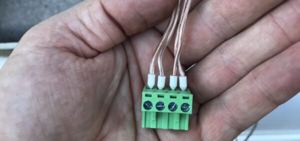 Connecting Power Cable to Thermo Switch Cable Connector for Caravan Fridge Fan Mod Kit