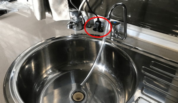 12V Light Power Cable Socket - Next to Sink in Jayco Swan Camper Trailer