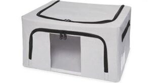 Aldi Folding Storage Box in Wardrobe of Jayco Swan Camper Trailer