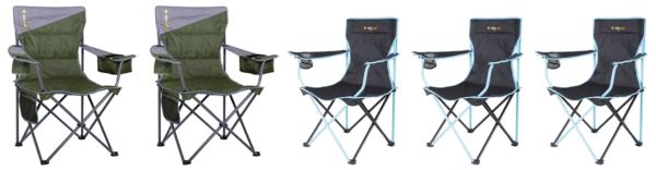 Folding Camper Chairs for Family of 5 Fit in Tunnel Boot of Jayco Swan Camper Trailer