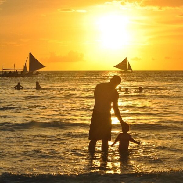 Michael and Chloe at the Beach