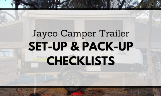 Jayco Camper Trailer Checklists [Set-Up and Pack-Up]